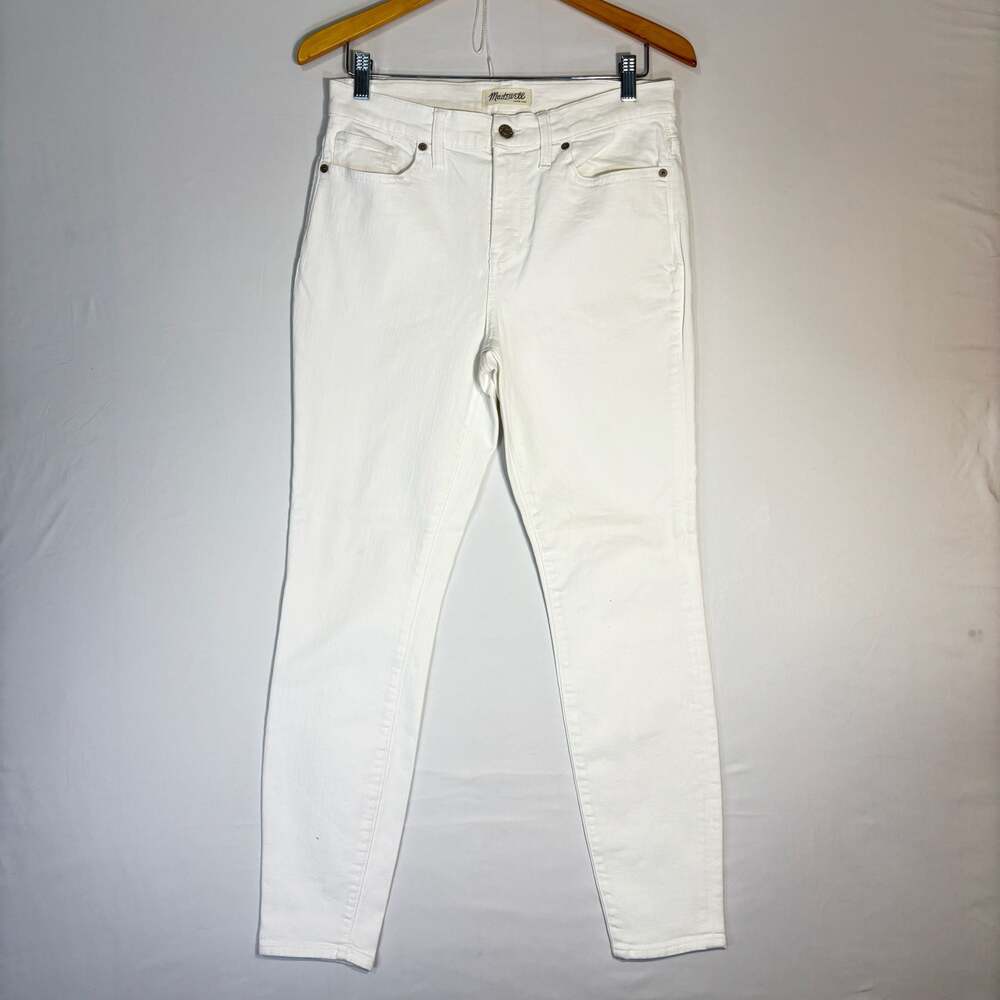 Madewell Women's High-Rise Skinny Jeans in Pure White Size 31
